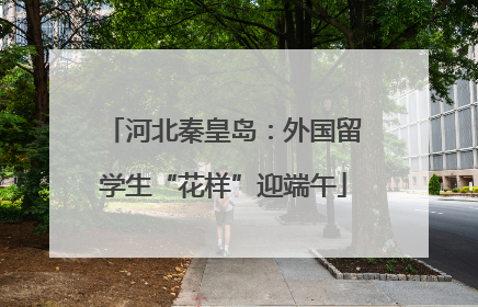 河北秦皇岛：外国留学生“花样”迎端午