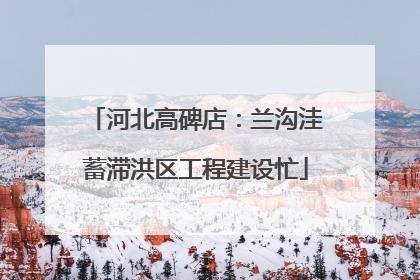 河北高碑店：兰沟洼蓄滞洪区工程建设忙