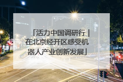 活力中国调研行｜在北京经开区感受机器人产业创新发展