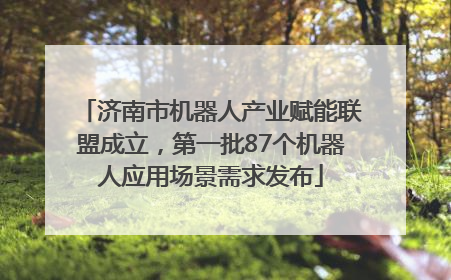 济南市机器人产业赋能联盟成立，第一批87个机器人应用场景需求发布