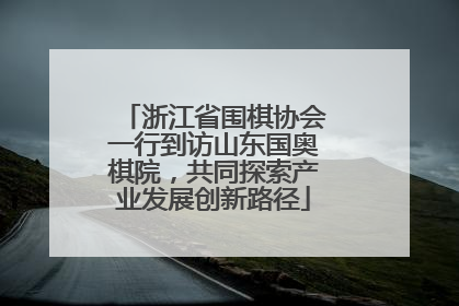 浙江省围棋协会一行到访山东国奥棋院，共同探索产业发展创新路径