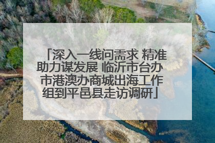深入一线问需求 精准助力谋发展 临沂市台办 市港澳办商城出海工作组到平邑县走访调研