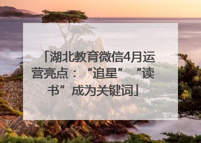 湖北教育微信4月运营亮点：“追星”“读书”成为关键词