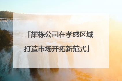 耀栋公司在孝感区域打造市场开拓新范式