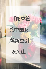 耐克签约中国女篮新星引发关注