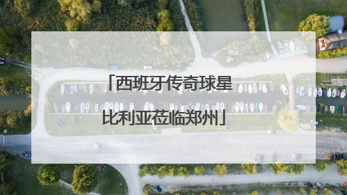 西班牙传奇球星 比利亚莅临郑州