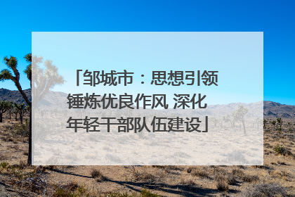邹城市：思想引领锤炼优良作风 深化年轻干部队伍建设