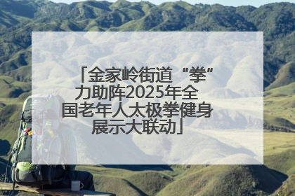 金家岭街道“拳”力助阵2025年全国老年人太极拳健身展示大联动
