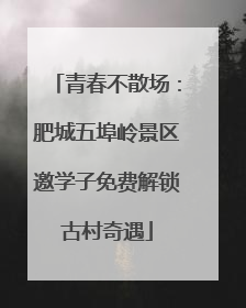 青春不散场：肥城五埠岭景区邀学子免费解锁古村奇遇