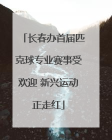 长春办首届匹克球专业赛事受欢迎 新兴运动正走红