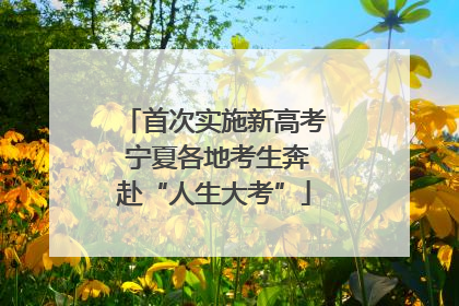 首次实施新高考 宁夏各地考生奔赴“人生大考”