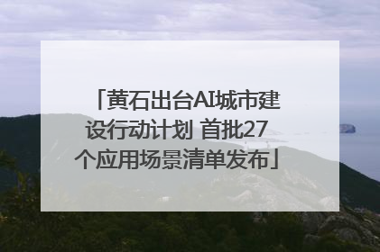 黄石出台AI城市建设行动计划 首批27个应用场景清单发布
