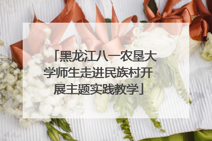 黑龙江八一农垦大学师生走进民族村开展主题实践教学