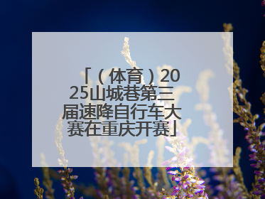 （体育）2025山城巷第三届速降自行车大赛在重庆开赛