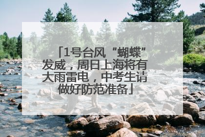1号台风“蝴蝶”发威，周日上海将有大雨雷电，中考生请做好防范准备
