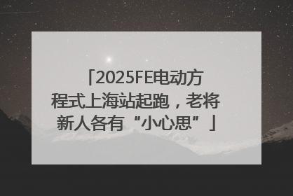 2025FE电动方程式上海站起跑，老将新人各有“小心思”