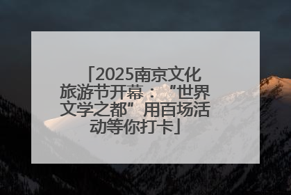 2025南京文化旅游节开幕：“世界文学之都”用百场活动等你打卡