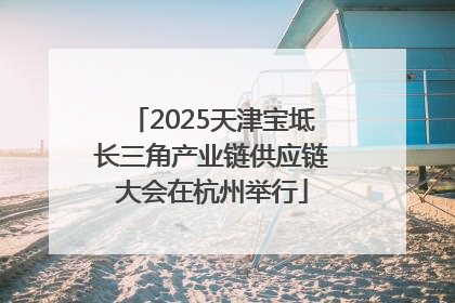 2025天津宝坻长三角产业链供应链大会在杭州举行