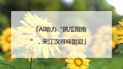 AI助力“挑瓜指南”，来江汉寻味甜夏