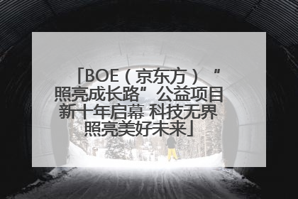 BOE（京东方）“照亮成长路”公益项目新十年启幕 科技无界照亮美好未来